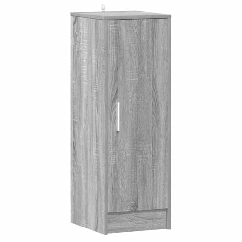 vidaXL Meuble à Chaussures Porte-Chaussures Etagère à Chaussures Armoire de Rangement Entrée Couloir Sonoma Gris 32x35x92 cm Bois d'Ingénierie