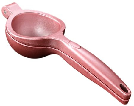Haloppe Exprimidor de limón resistente, exprimidor ergonómico de cítricos de aleación de zinc, exprimidor manual antideslizante a prueba de óxido para naranjas, limas, frutas, rosa