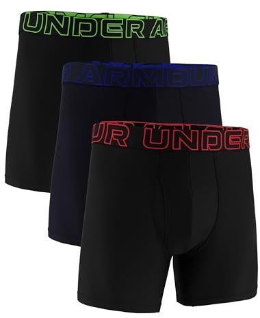 Under Armour Herren UA Performance Tech™ Boxerjock® Unterwäsche, 15,2 cm, 3er-Pack, Schwarz/Schwarz/Schwarz, XL