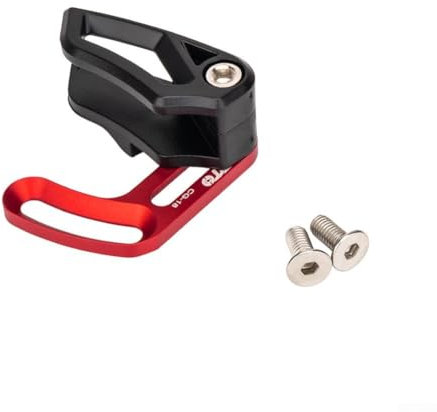 Verstellbare Kettenführung für DH Mountainbike, kompatibel mit Typ E Umwerfer, reduziert Kettengeräusche (Rot)