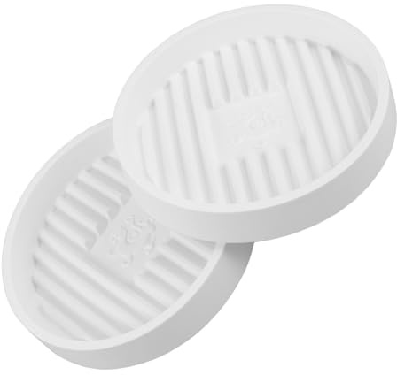 OSALADI 2pcs Toilet Plunger Pad Drying Mat Plastic Plant Saucer Pot Tray for Indoor Plants Bathroom Use Water Drain Tray Round