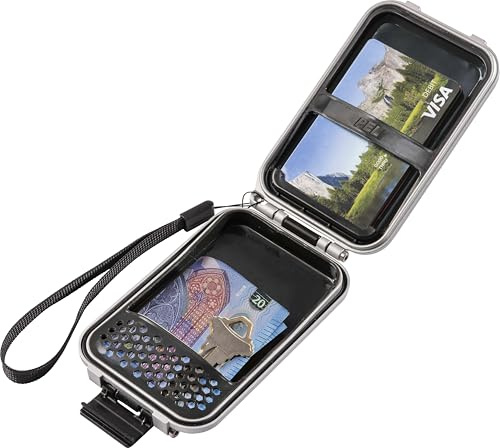 PELI G5 RF fältplånbok, Anti-RFID, hackningssäker och IP67-vattentät, tillverkad i USA, Färg: Silver