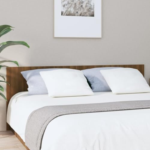 XINCXIN Kopfteil, headboard for Bed wandpolster Bett wandkissen wandpolster schlafzimmermöbel modern Braun Eichen-Optik 200x1,5x80 cm Holzwerkstoff