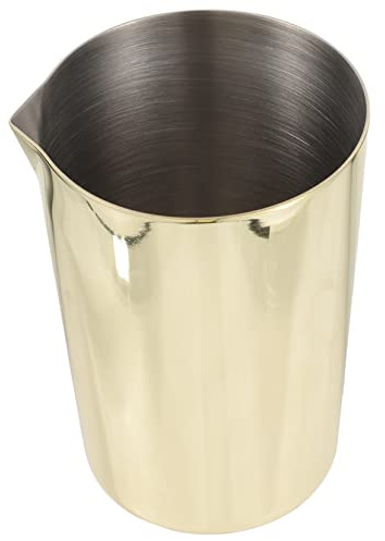 SOLUSTRE Vaso Mezclador De Cóctel De Acero Inoxidable Dorado, Tamaño Grande, Material Metálico Resistente, Adecuado Para Barras y Uso Doméstico, Vaso Para Mezclar Bebidas