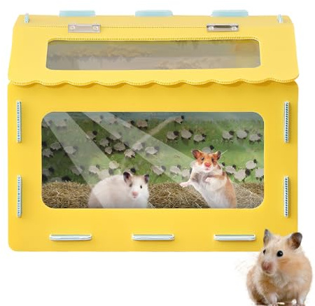Terrarium För Reptiler,Ventilerad Bur För Smådjur - 40x30x30 cm Med Genomskinlig Framsida | Kycklingar Hamstrar Igelkottar Sköldpaddor Grodor Inomhus Och Utomhus