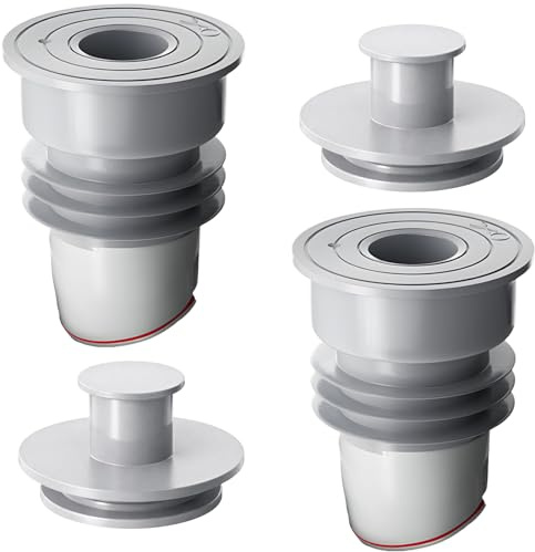2Pcs Silicone Washing Machine Hose Connector,Washing Machine Drain Hose Seal With Magnetic Shut-Off & Odor-Proof Cover For Bathroom Kitchen Washing Machine Drain Plug Sewer (35-40MM)