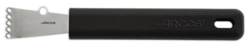 Arcos Gadgets Profesionales - Rallador de Limones de Acero Inoxidable 40 mm - Mango Ergonómico Negro - Herramienta de Cocina Versátil para Rallar Cítricos y Más