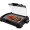 Syntrox Germany TG-2200W elektrischer Tischgrill mit Keramik Grillplatte Elektrogrill BBQ Grill Barbecue mit Glasdeckel