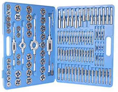 Jeu de lames filetées 110 pièces – Coffret professionnel avec découpe et forets pour visser facilement tous les filetages et travaux précis