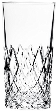 ARNSTADT KRISTALL Venecia - Vaso Alto Cubata (13,5 cm, cristal soplado artesanalmente, pulido a mano, fabricado en Alemania)