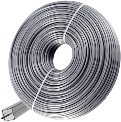 GARDENIX Filo per decespugliatore rinforzato, 2,0 mm x 15 m, rettangolare, filo di nylon