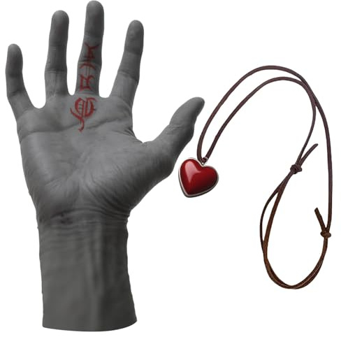 nezababycos Statue berserk - Figurine de main de Dieu - Figurine de squelette de diable - Ornement avec collier Behelit - Accessoires de décoration d'Halloween pour intérieur et extérieur - Collection