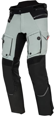 REBELHORN Range Motorradhose Herren | Textil | Sympatex Membran | Knie und Hüftprotektoren Stufe 2 | Belüftungspaneele mit Fidlock | 3 Schichten | Größen bis 5XL