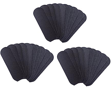 POPETPOP 50 Stück Fußfeilen Schleifpapier Schwarz Fußpflegewerkzeug aus Sandpapier für Effektive Hornhautentfernung und Tragbare Pediküre zu Hause