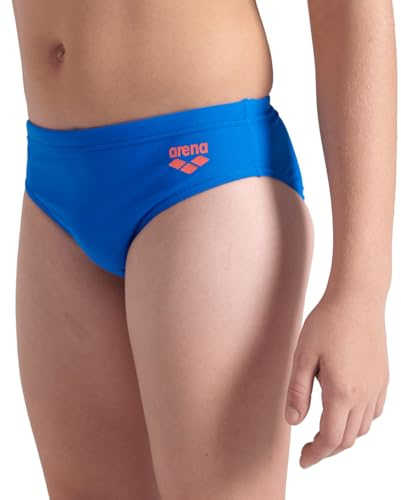 Arena Dynamo Junior Brief Traje Niño Piscina y Mar, Traje Bañador Slip de Secado Rápido, Tejido Maxfit Eco Resistente al Cloro y Sal, Protección UV 50+, Slip Piscina Niños con Forro Frontal