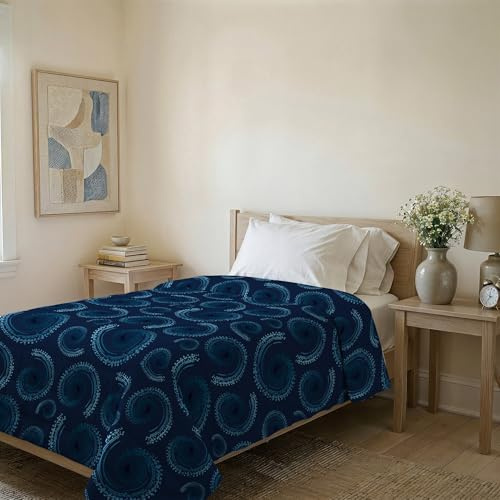 Italian Bed Linen Basic Sommer Steppdecke, Bedruckte mikrofaser, 160x240cm, Vortex