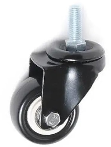 2 Zoll Gold Diamond Universalrad/Größe M8/M10/M12 mit Bremse mit doppelter Lagerhülse, schwarze Möbelrolle, 4 Stück(Color:10x25mm- Universal)