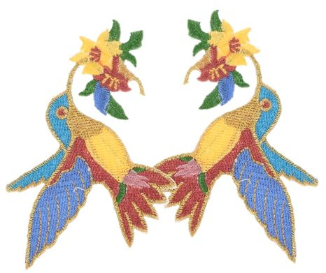 DIYEAH Craft Applique 2 Stück Bestickter Patch Für Kleidung Löcher Reparieren Dekorativ