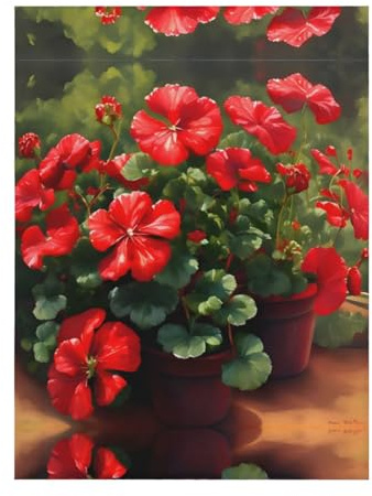 PHAYAH Manta de geranios rojos de 80 x 60 pulgadas, manta grande y esponjosa de franela para sofá o cama