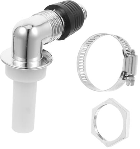 Angoily Washing Machine Drain Hose Connector with Clamp Easy-Install Extension Adapter for Bathroom and Basement Drains Suitable for Washing Machines and Dishwashers