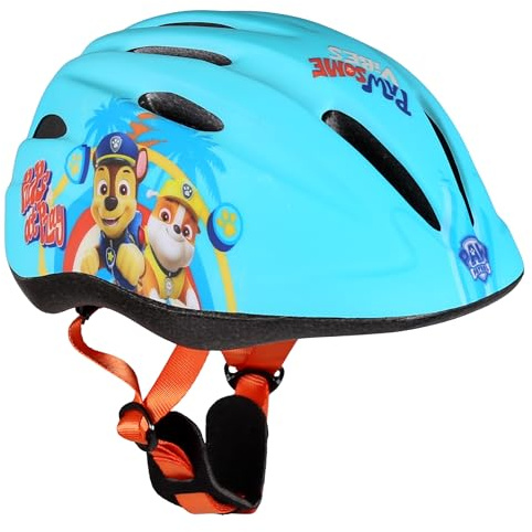 Paw Patrol Casco da bicicletta per ragazzi, da ragazzo, leggero, turchese, regolabile 48-52 cm (Turchese)