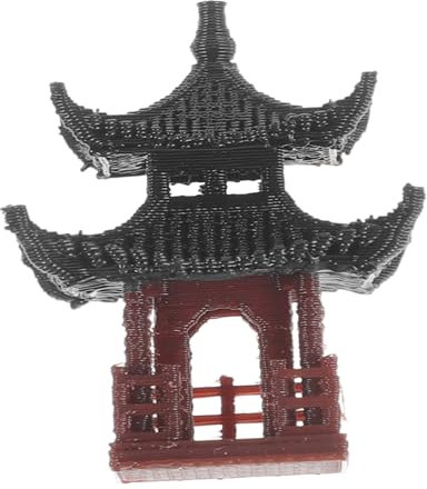 INOOMP Decorazione Per Acquari e Ornamento Miniatura Padiglione Giapponese Accessorio Per Pesci Design Realistico Per Bonsai e Terrari