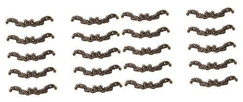 HOMSFOU 20pezzi Pomelli Vintage Forma Di Sopracciglio Per Maniglie Eleganti Per Armadi e Mobili Accessori Decorativi Per Casa e Ufficio