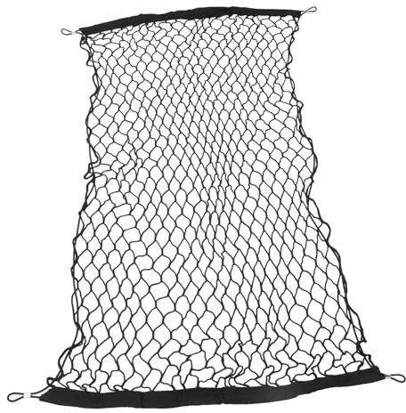 FUNOMOCYA Rete Auto Bagagliaio in Nylon Nero, Struttura Verticale
