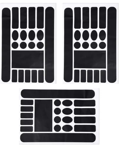 DOKRIN Lot de 3 autocollants de protection en carbone pour cadre de vélo,autocollants pour cadre de vélo endommagé,film de protection pour cadre de vélo,autocollants pour film de protection pour vélo