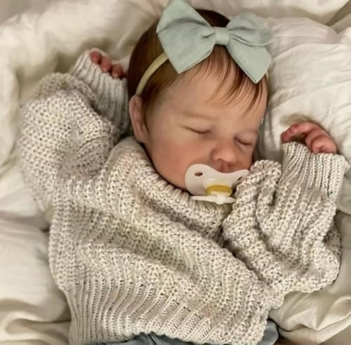 Zero pam Reborn Baby Mädchen,50CM Reborn Baby Vollsilikon Lebensecht | lebensechte Babypuppen Waschbar,puppe Wie Echtes Babys,Reborn Puppe Mit Zubehör, Lebensechte Puppe Ab 3 Jahre Mädchen