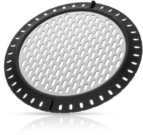 Ouligay Haarsieb Dusche Groß Edelstahl Duschsieb Abfluss Haare Runde Abflusssieb Sieb Dusche Abfluss Haare für Badewanne Badezimmer Küche Sink, 12cm