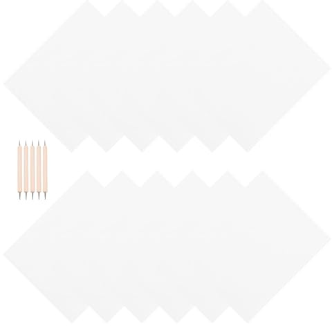 Alasum 1 Satz Papier zum Abpausen mit Kohlepapier und Punktierstift Geeignet für Holz und Ton Stabiles Transferpapier mit Hoher Festigkeit und Perspektive zum Übertragen von Zeichnungen