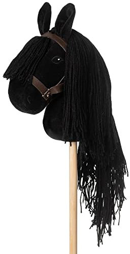 ByAstrup - Stokpaard Zwart in rugzak