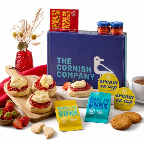 Cornish Afternoon Tea for 2, Birthday Gift, Food Hamper, Thank You Gift