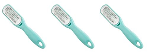 Beaupretty 3 Stück Raspel Professional Skin And Steel Peeling Dead Double Care Wet Remover Tools Feilen Razor Scrubber Feet Tool Sky-Blue Dry Side Double-Sided Stainless Pediküre