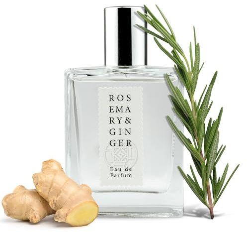 Jean & Len Rosemary & Ginger Eau de Parfum, 50 ml | Würzig-frischer Duft nach Rosmarin & Ingwer, in Manufakturarbeit hergestellt, Parfum für Damen und Herren
