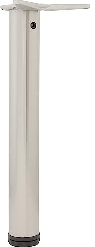 camar Tischfuß verstellbar 700-730mm rund ø 60mm, Metall Tischbein höhenverstellbar, Stahl verchromt