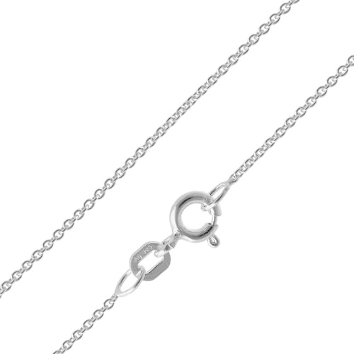 trendor Feine Ankerkette 925 Silber Kette ohne Anhänger 1,1 mm 15700 | zeitloser Halsschmuck für Damen, Herren und Kinder