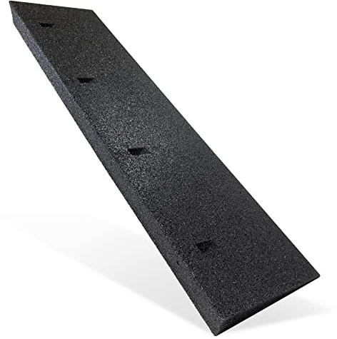 TOPRUBBER ® Bordsteinrampe 1000x250x70 Bordstein Auffahrrampe aus Gummigranulat