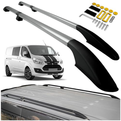 CHROMEMASTER | Compatibili con Ford Transit Custom Short 2013-2023 | Barre Trasversali da Tetto, Mancorrenti sul Tetto | Sono Utilizzate per il Montaggio di Portapacchi, Box da Tetto o Portabiciclette