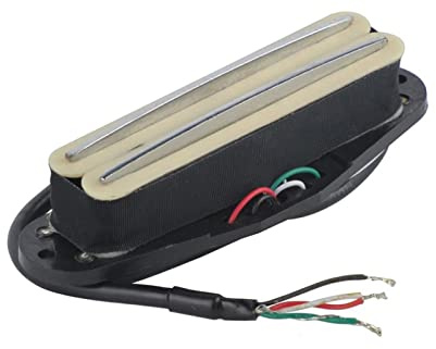 Humbucker Pickup Keramik 4-leiter E-Gitarren-Pickup-Teile Weiß/Schwarz Gitarren Tonabnehmer (Color : Y)
