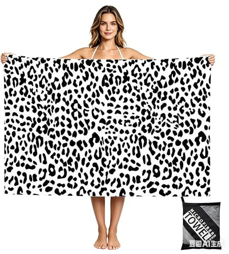 yayafunfun Mikrofaser Handtuch,Strandtuch XXL Microfaser Badetuch Groß 90x160CM,Schnelltrocknend Handtuch Streifen,Stranddecke Badetuch Strand,Beach Towel Strandtücher strandhandtuch mit (Punkte)