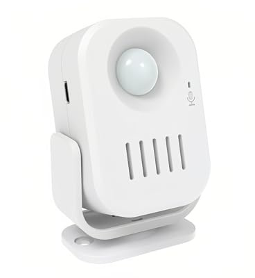 Lancoon Sensor de Movimiento de Seguridad Timbre de la Puerta de Timbre Negocio Entrada de Alerta de la Tienda de Bienvenida Detector de Movimiento Monitor de Alarma con Indicadores LED