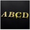LZZYFPX exquisite 1Pcs Metal Self Adhesive House Number English Alphabet Letters for Apartment Room Door Plate Table Mailbox Number Stickers 5 * 3cm (Letter D)