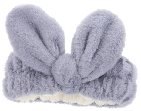 FRCOLOR Fascia per Viso Morbida Orecchie di Coniglio per Lavarsi Viso Fascia per Trucco e Cura per Routine di Bellezza e Spa