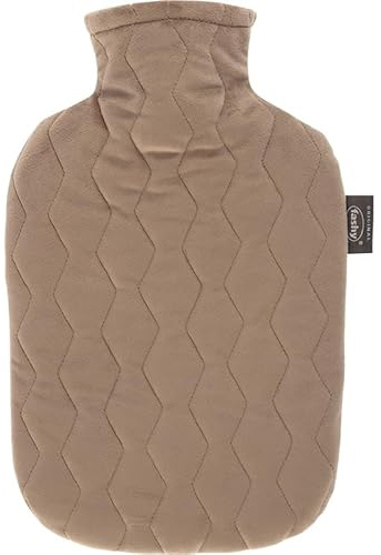 Fashy Bouillotte 2 l avec housse matelassée, beige