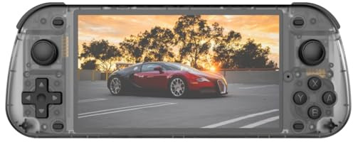 Koolenry R50S Retro Handheld Game Console 5.1inch IPS Screen 128GB Linux System Dual Player Online Gaming Console A