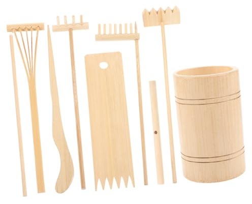 Toddmomy Râteau De Jardin Zen Miniature Outil De Table De Sable Ensemble De Râteaux De Jardin Petit Râteau pour Aménagement De Bac à Sable