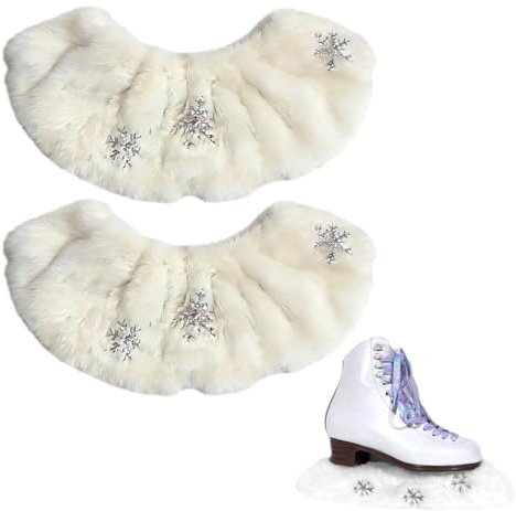 MiOYOOW Kufenschoner für Eiskunstlaufschuhe, 2 Stück Schlittschuhschoner, Elastische Kufenstrümpfe für Hockeyschlittschuhe Eiskunstlaufschuhe Damen und Herren