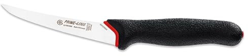Giesser seit 1776 - Made in Germany - Ausbeinmesser rutschfest PrimeLine, Klinge 13 cm, schwarz, scharfes Metzgermesser spülmaschinenfest, rostfrei